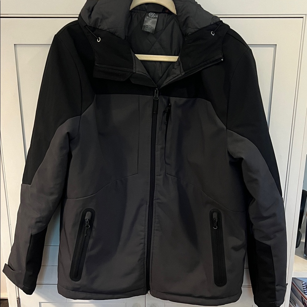 Champion Men's Black and Gray Ski Jacket